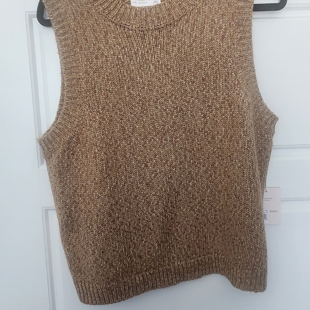 LC Lauren Conrad Tan Knit Sweater